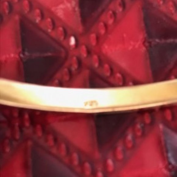 Sterling Silver 14K Gold Plated Cuff Bracelet - Picture 4 of 4